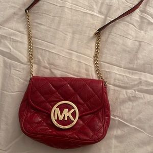 Michael Kors Red crossbody purse